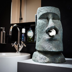 Regalo distributore fazzoletti moai, dispenser fazzoletti moai, regalo nuova casa