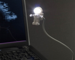 lampada usb computer astronauta, regalo per lui astronauta, regali astronomia