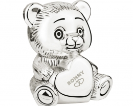 salvadanaio orsetto con incisione, regalo bambino nascita, regali personalizzati per battesimo