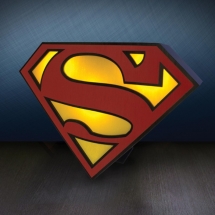 lampada logo superman, regali originali, idee regalo per lui